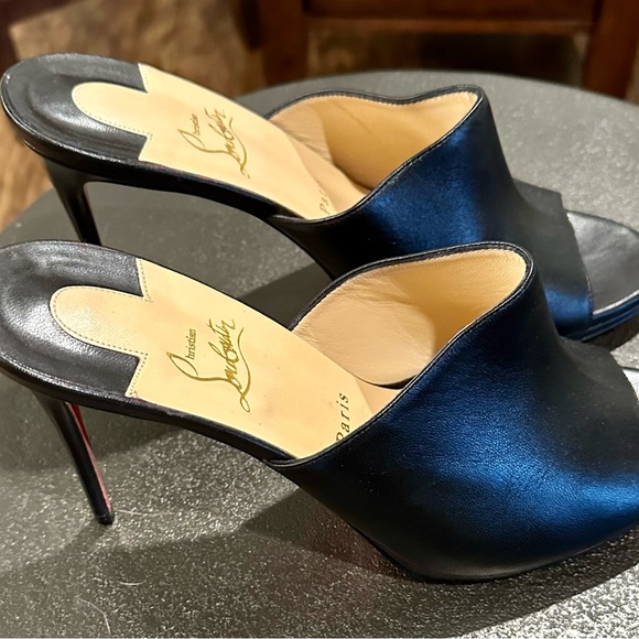 Christian Louboutin Pigamule Napa Red Sole Slide Sandal - Picture 2 of 4